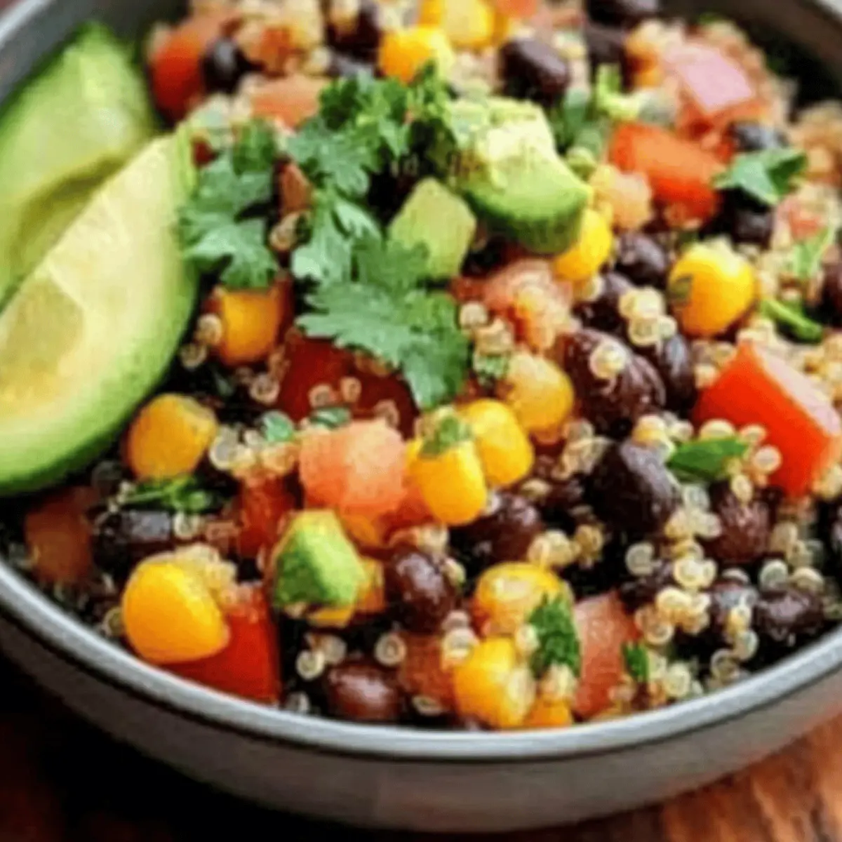 Quinoa Black Bean Fiesta Bowl