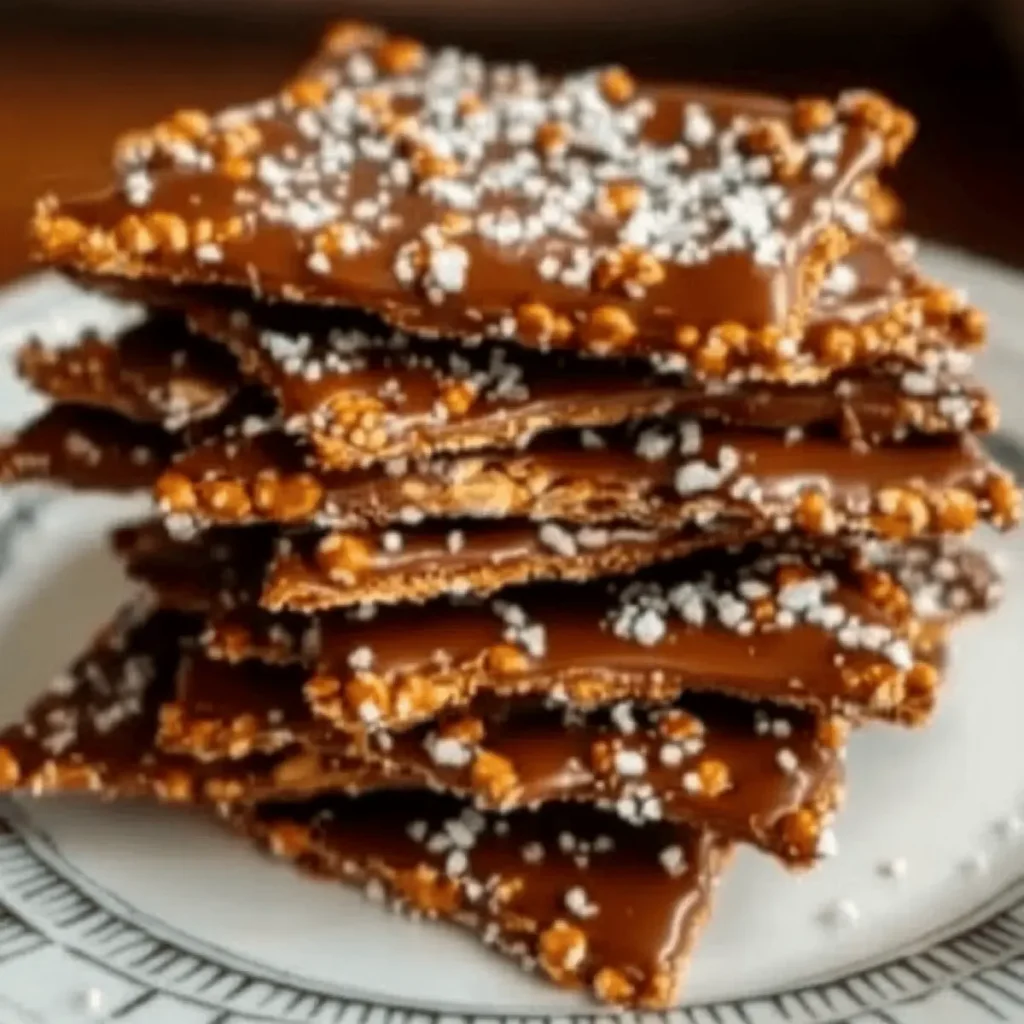 Salted Caramel Pretzel Bark