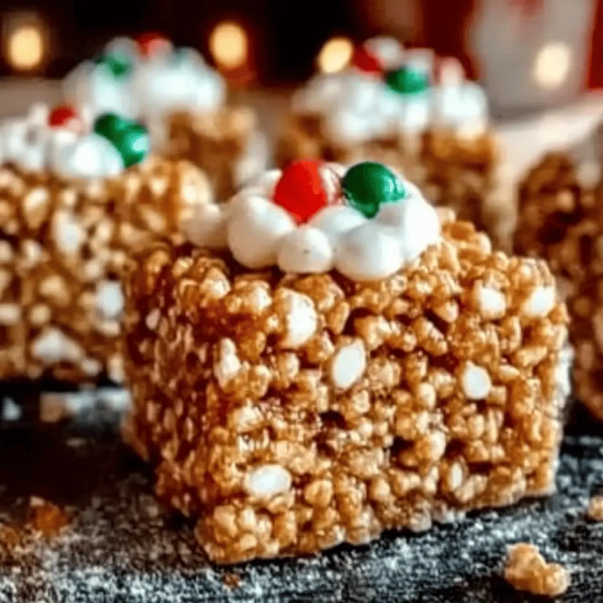 Gingerbread Rice Krispie Treats