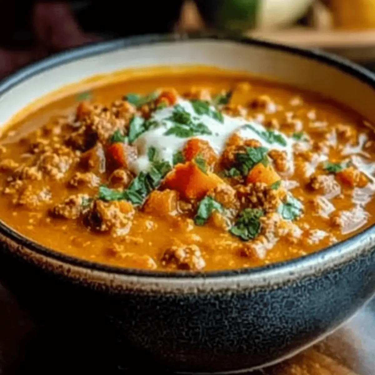 Creamy Turkey Pumpkin Chili